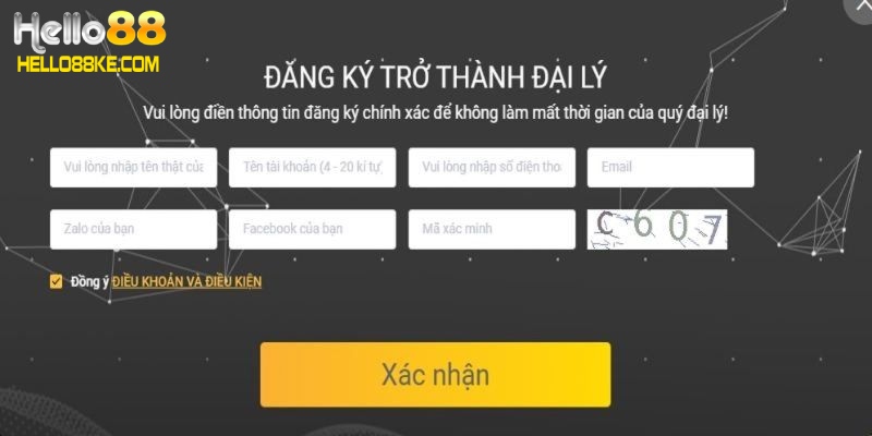 Đại lý Hello88 đăng ký như thế nào?